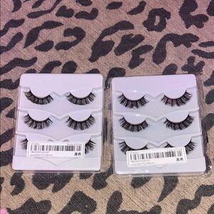 Set of Dramatic Black False Eyelashes